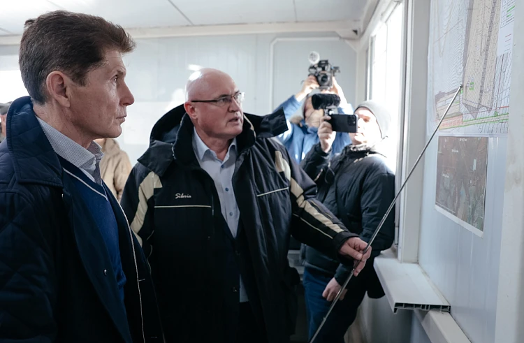 Губернатор Приморья проверил строительство спортивно-стрелкового центра «Восток»