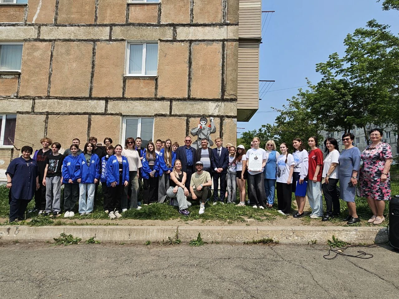 В Фокино открыли арт-объект памяти ветерана Великой Отечественной войны Андрея Васильевича Прасолова